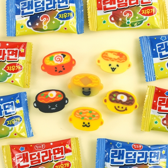 랜덤 라면 지우개 32탄 (500X60개)