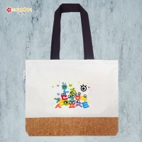 환경사랑 고급 천연코르크 배색 에코백 엄마가방 선생님가방 숄더백