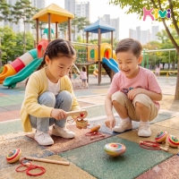 [키즈비전] 키비 전통 나무팽이 놀이 1p