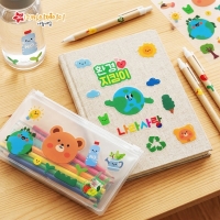 DIY 나라사랑 지구사랑 환경지킴이 스크랩북 만들기 꾸미기 투명 스티커SET