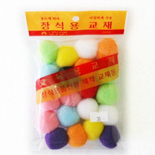 1000 퐁퐁이 30mm/칼라솜/솜방울/뿅뿅이