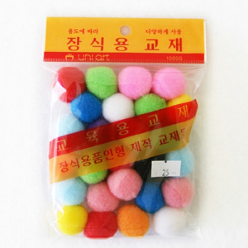 1000 퐁퐁이 25mm/칼라솜/솜방울/뿅뿅이