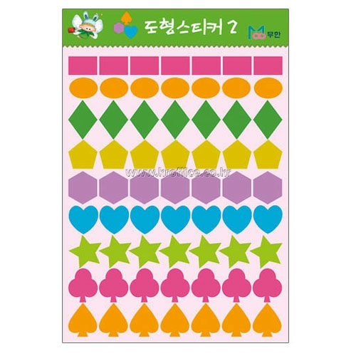 [무한]도형스티커2 (6매)