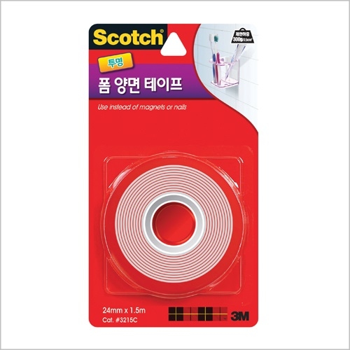 스카치 강력투명 폼양면테이프 #3215C