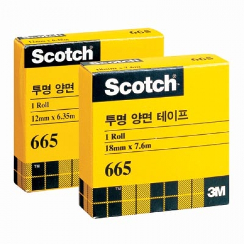 스카치 투명양면테이프 리필 #665