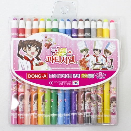 [동아]꿈빛파티시엘 종이말이색연필16색