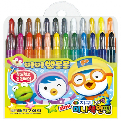 뽀로로 미니색연필24색