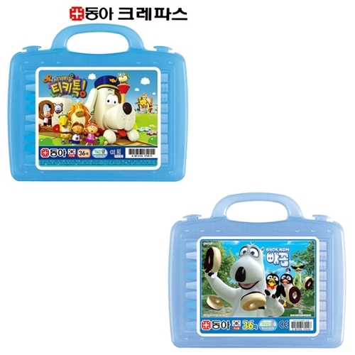 [동아]티키톡빼꼼제이로제타크레파스 36색