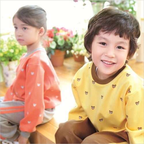 활동복1223-연노랑 곰돌이R / 5벌세트