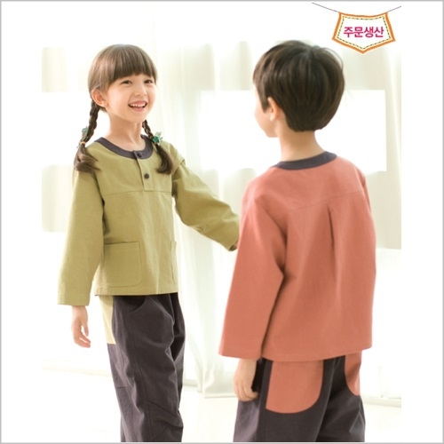 활동복1407-개량활동복 인디핑크 / 5벌세트