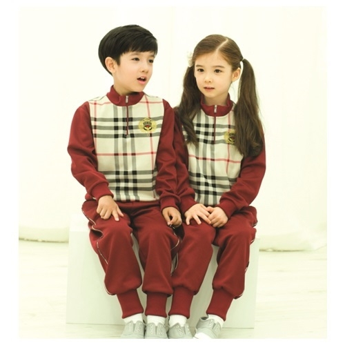 활동복1512-베이지#자주 차이나반지퍼 / 5벌세트