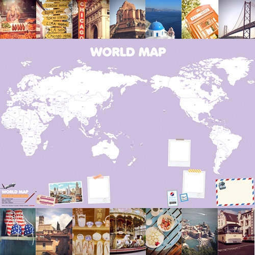 나의 World map [세계지도]