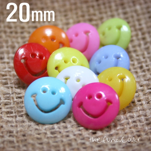 스마일단추 20mm_10p