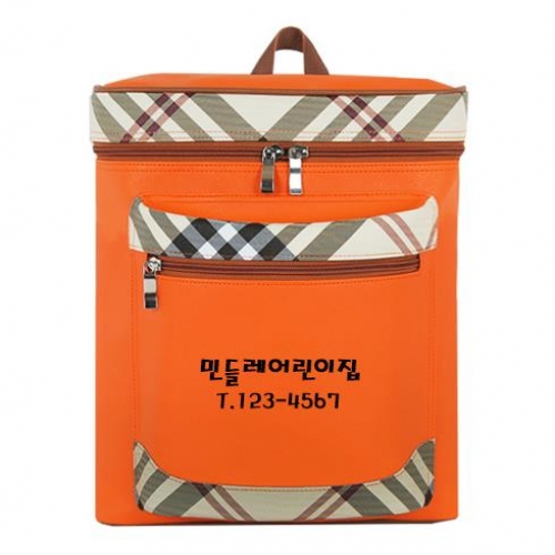 [가방클럽] GB2716_O 가방(주황) - 20개 이상 무료원명 인쇄