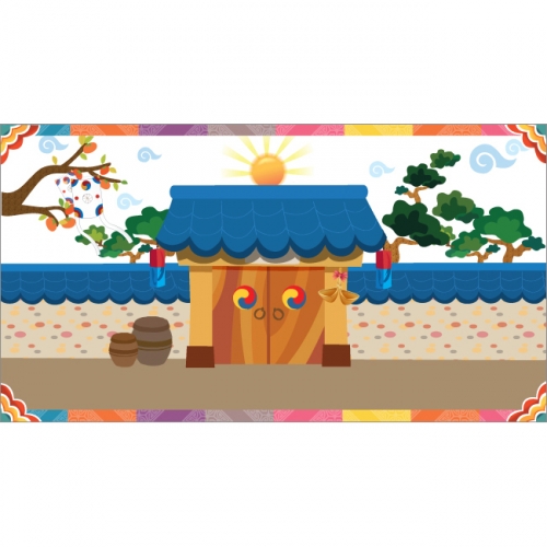 [키즈파람] 전통배경현수막 002