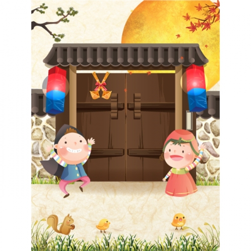 [키즈파람] 전통배경현수막 010
