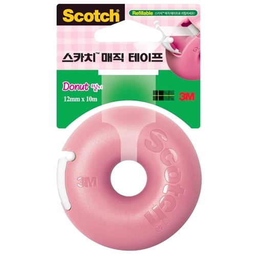 [3M]스카치 매직테이프 도넛 디스펜서 딸기