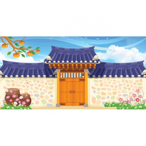 [키즈파람] 전통배경현수막 029