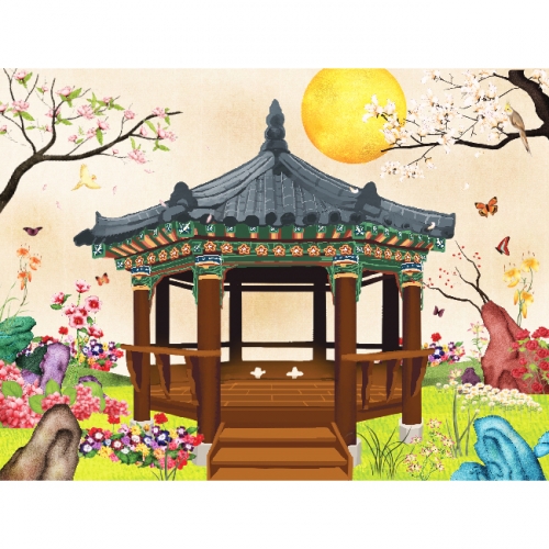 [키즈파람] 전통배경현수막 031