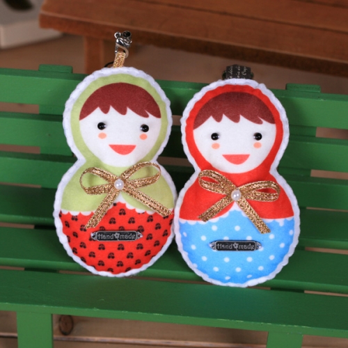 [펠트친구] 마트료시카장식품만들기(2개분량,실,바늘,솜포함)