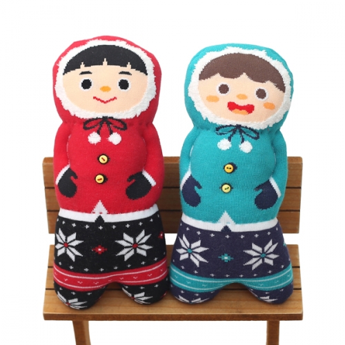 [펠트친구] 양말인형 겨울아이들 만들기(실,바늘,솜포함)