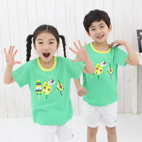 [미래아이] 버드트리 하복 활동복(기능성원단/초록)