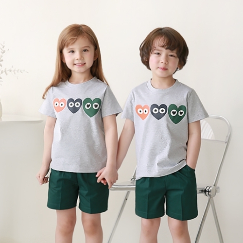 [미래아이] 삼색하트 하복 활동복