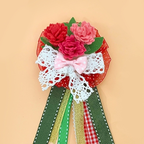 [대원P&P] 펠트 카네이션 삼색 브로치 MP05