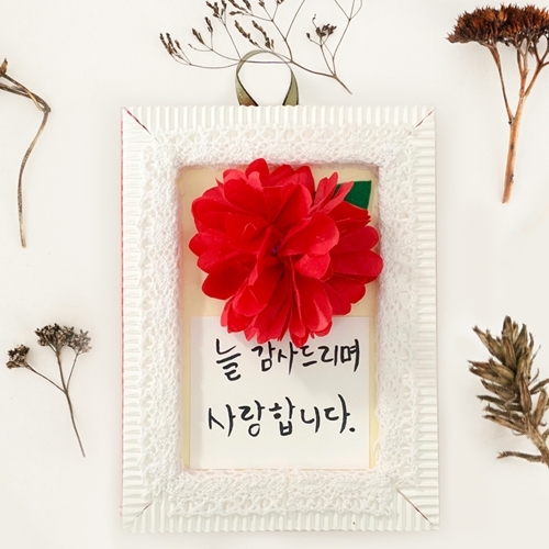 [대원P&P] 카네이션 우드락 액자 MP09