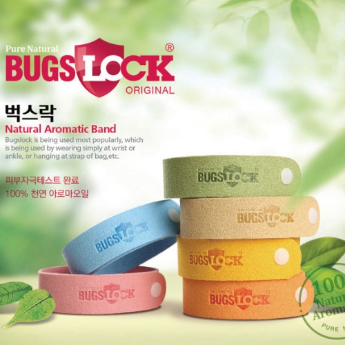 [여름팔찌 벅스락] 100% 천연오일 벅스락 밴드 (색상랜덤) 모기 파리 벌래