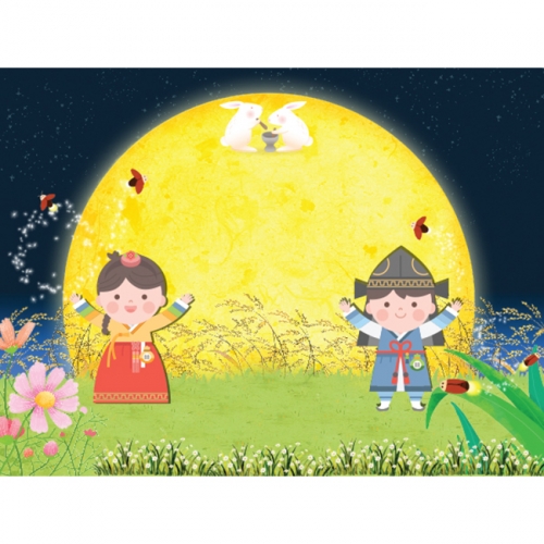 [키즈파람] 전통배경현수막 034