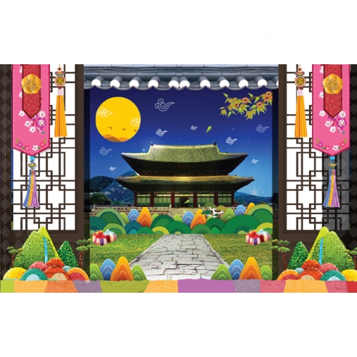 [키즈파람] 전통배경현수막 046