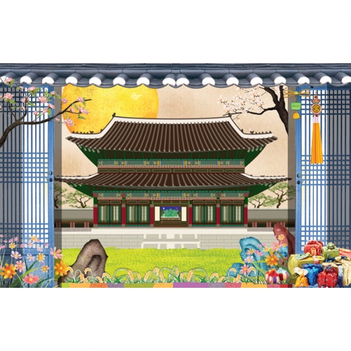 [키즈파람] 전통배경현수막 047