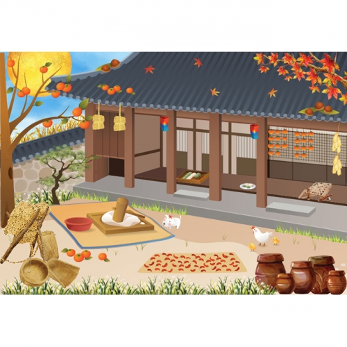 [키즈파람] 전통배경현수막 048