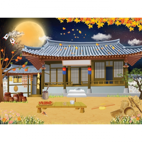 [키즈파람] 전통배경현수막 049