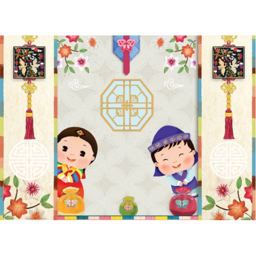 [키즈파람] 전통배경현수막 060
