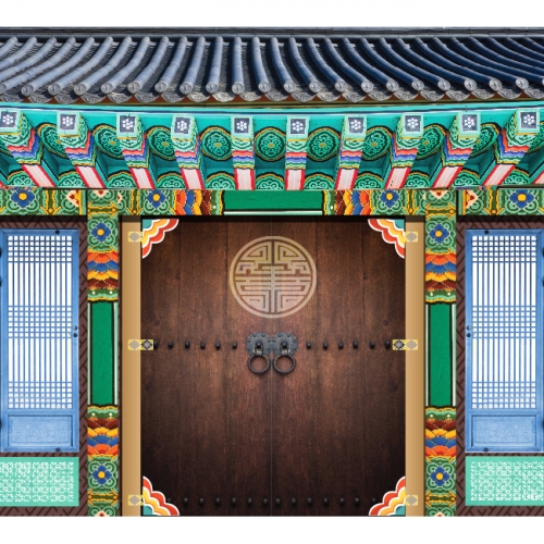 [키즈파람] 전통배경현수막 067