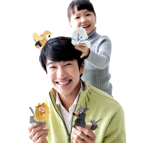 [달려라 퍼피]-뉴욕편- 강아지 입체 종이 접기 페이퍼토이