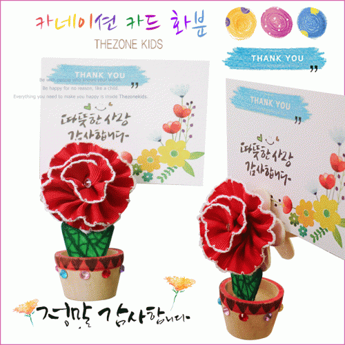 카네이션 미니화분 카드꽂이(5명용)