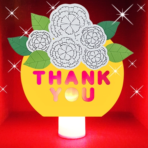 THANK YOU 카네이션 전등