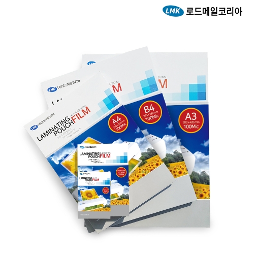 로드메일코리아 코팅지 모음 A4 A3 B4 A5 80mic ~150mic 코팅필름 100매