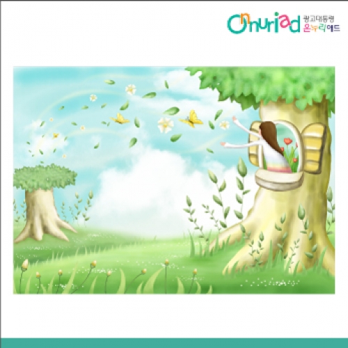 [온누리애드] 숲속배경002f