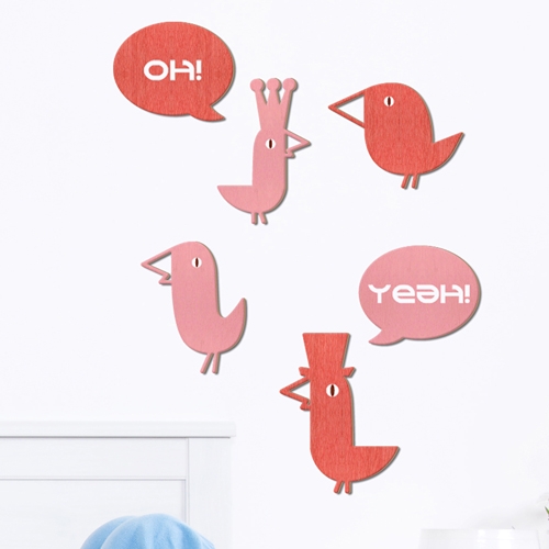 [우드스티커] 시크릿가든 (컬러완제품)