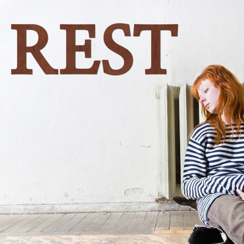 우드스티커- REST (컬러완제) 레터링글자 W468 입체