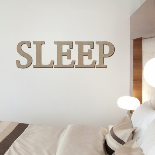 우드스티커- SLEEP (컬러완제) 레터링 글자 W470 입체