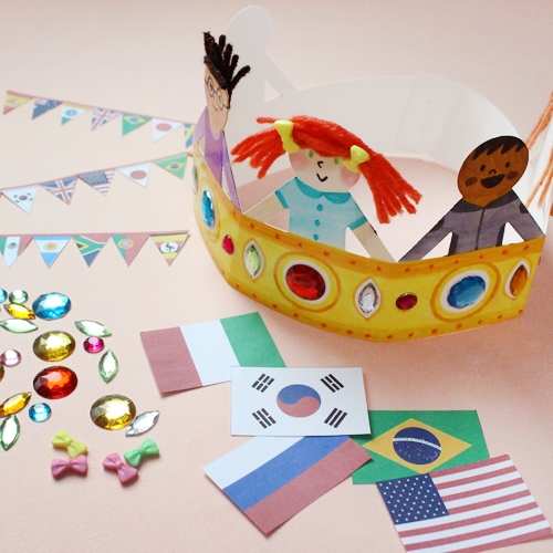 <다문화> 지구촌 왕관만들기5set