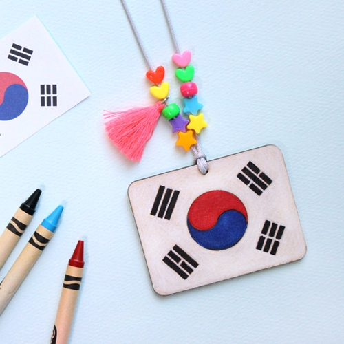 태극기 목걸이 10set