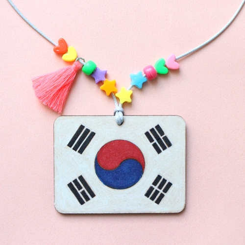 태극기 목걸이 10set