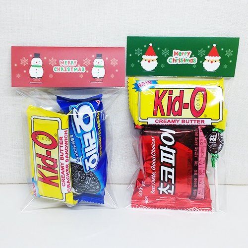 X-A16 크리스마스헤더텍(눈사람/산타) 10SET