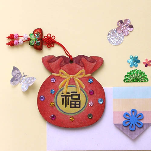복주머니 손거울 5set